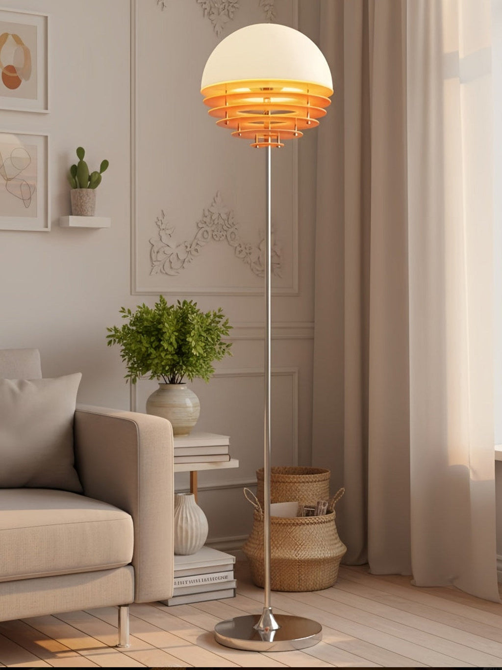 Chrome Dome Floor Lamp — Floor Lamp | Maison Monashee — view 7