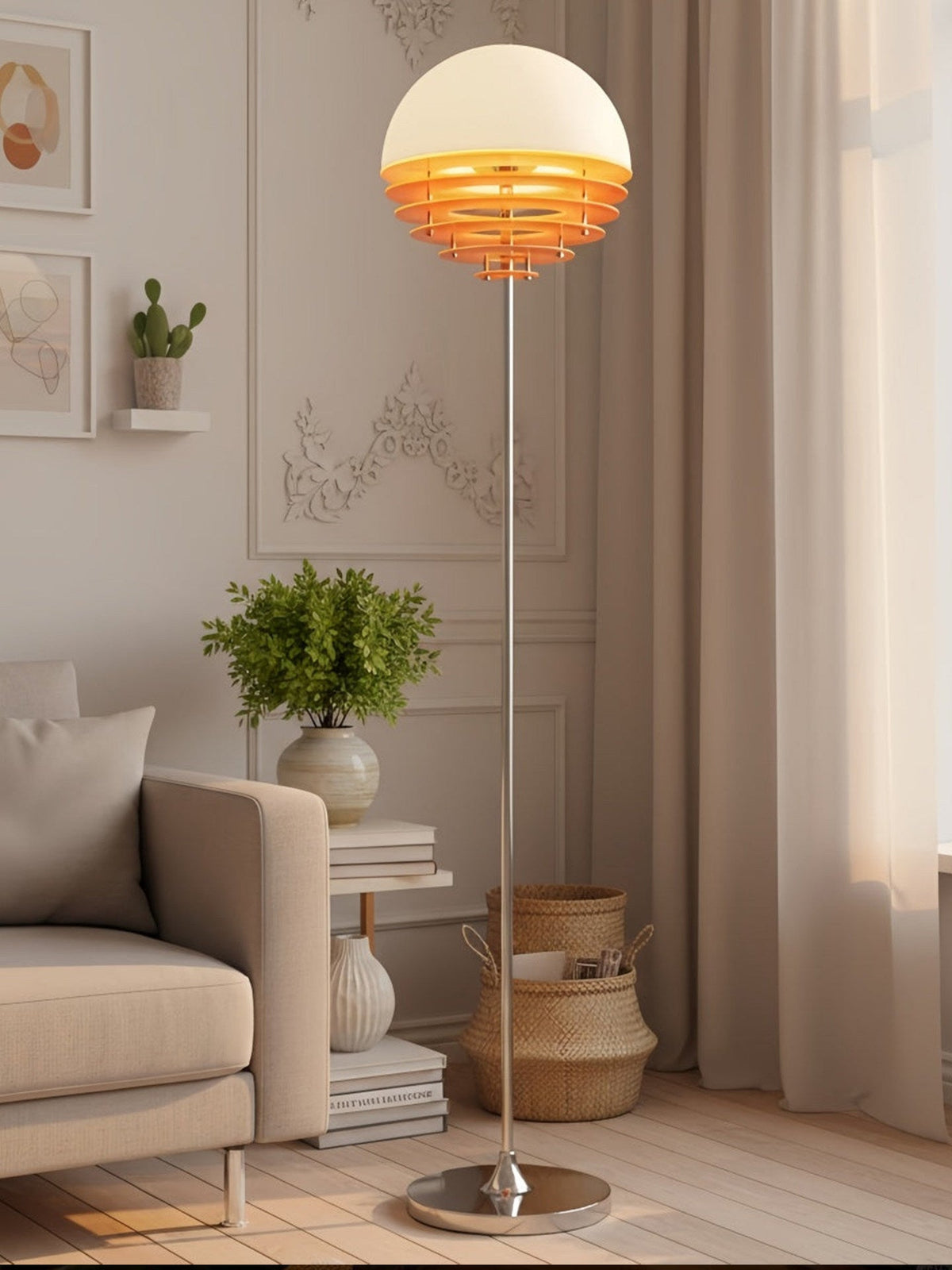 Chrome Dome Floor Lamp — Floor Lamp | Maison Monashee — view 7