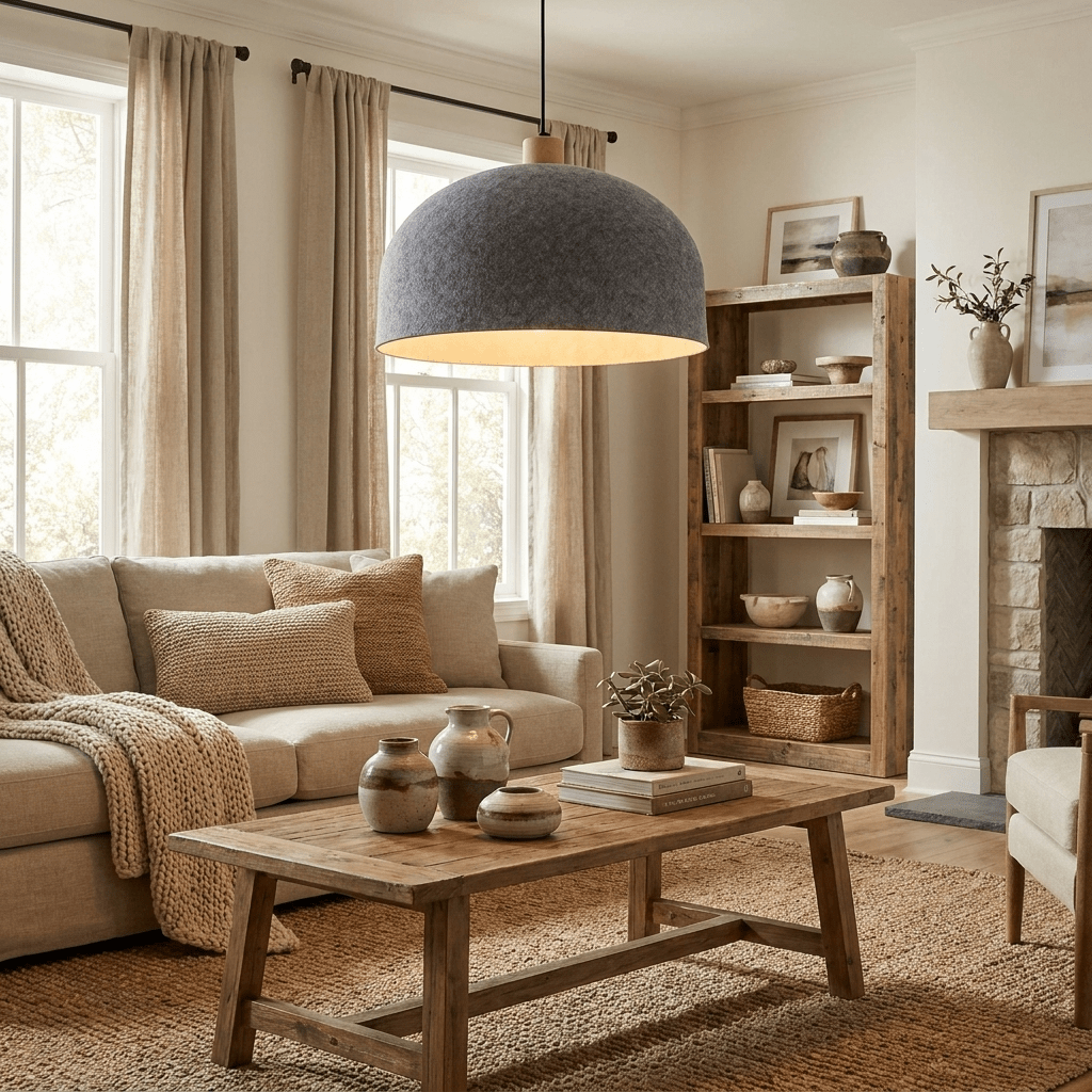 Grey Dome Pendant Light — Pendant Light | Maison Monashee — view 2