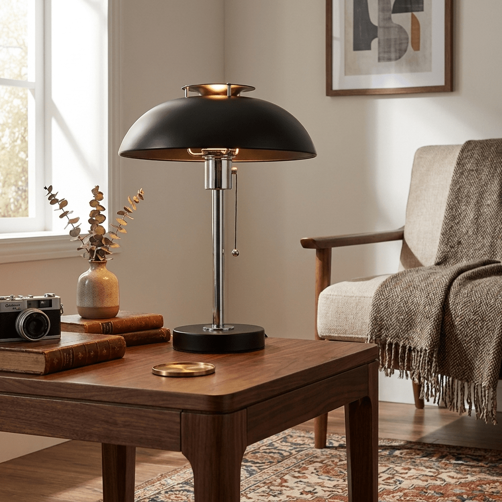 Vintage Mushroom Table Lamp — Table Lamp | Maison Monashee — view 6