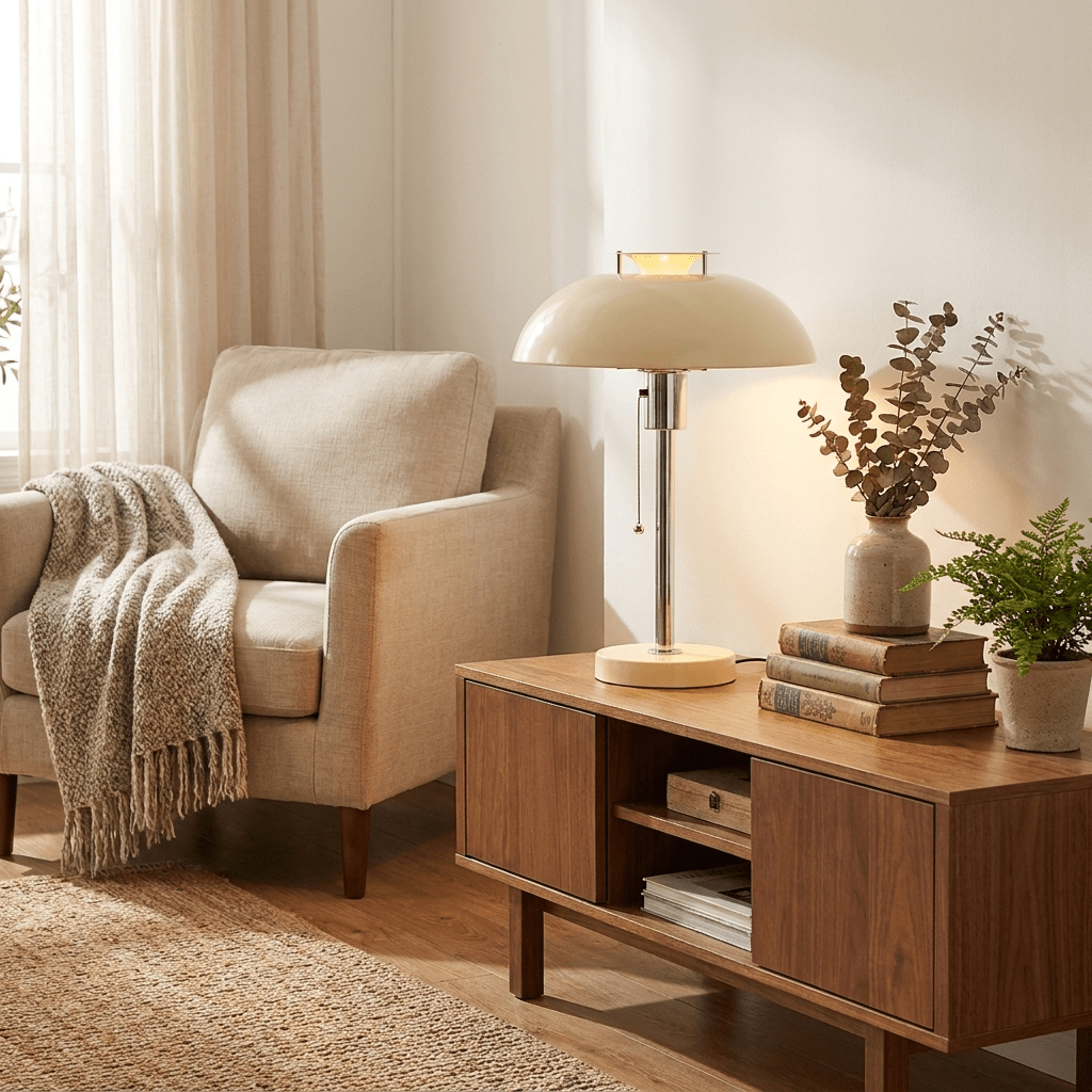 Vintage Mushroom Table Lamp — Table Lamp | Maison Monashee — view 15