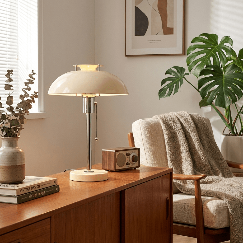 Vintage Mushroom Table Lamp — Table Lamp | Maison Monashee — view 2