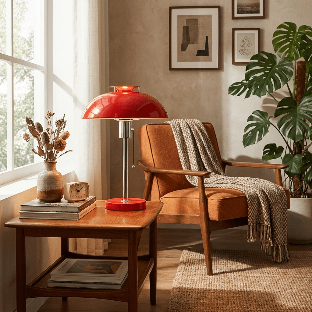 Vintage Mushroom Table Lamp — Table Lamp | Maison Monashee — view 16