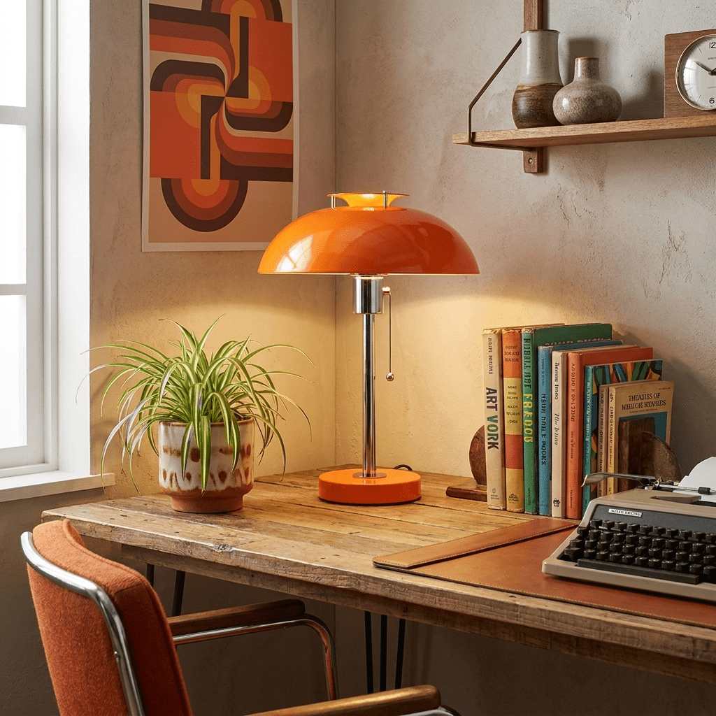 Vintage Mushroom Table Lamp — Table Lamp | Maison Monashee — view 3