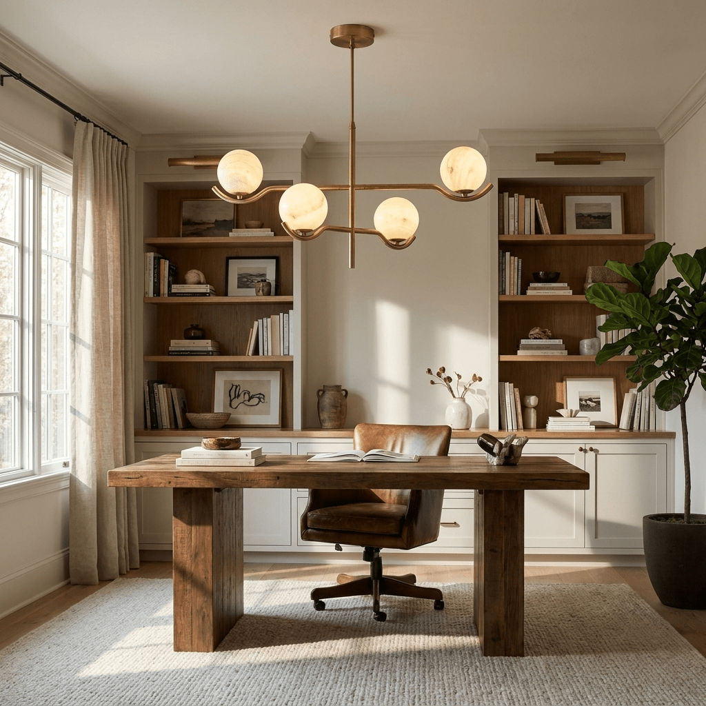 Black Globe Light Chandelier — Chandelier | Maison Monashee — view 4
