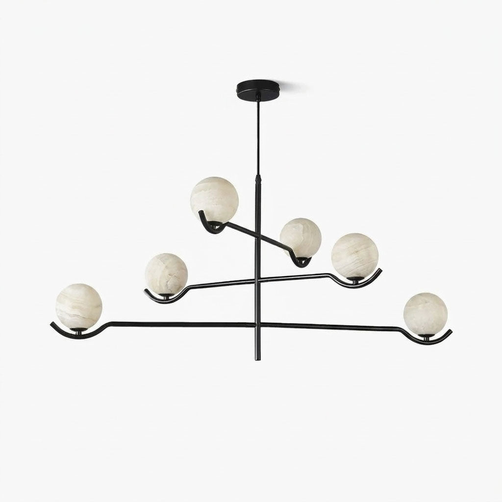 Black Globe Light Chandelier — Chandelier | Maison Monashee