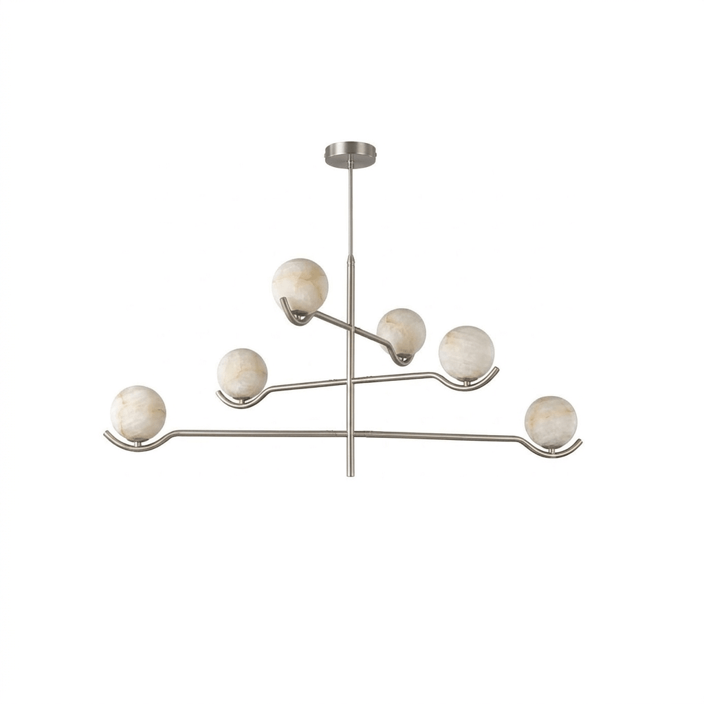 Black Globe Light Chandelier — Chandelier | Maison Monashee — view 10