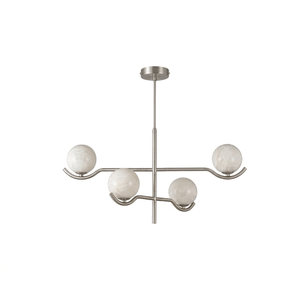 Black Globe Light Chandelier — Chandelier | Maison Monashee — view 11