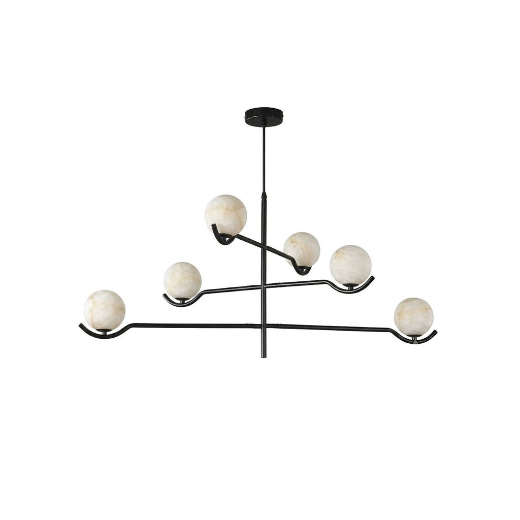 Black Globe Light Chandelier — Chandelier | Maison Monashee — view 13