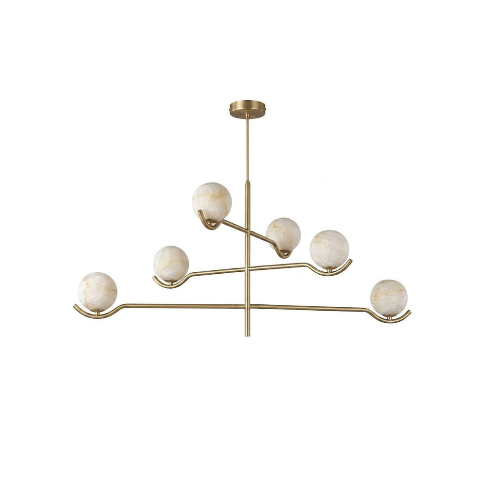 Black Globe Light Chandelier — Chandelier | Maison Monashee — view 14