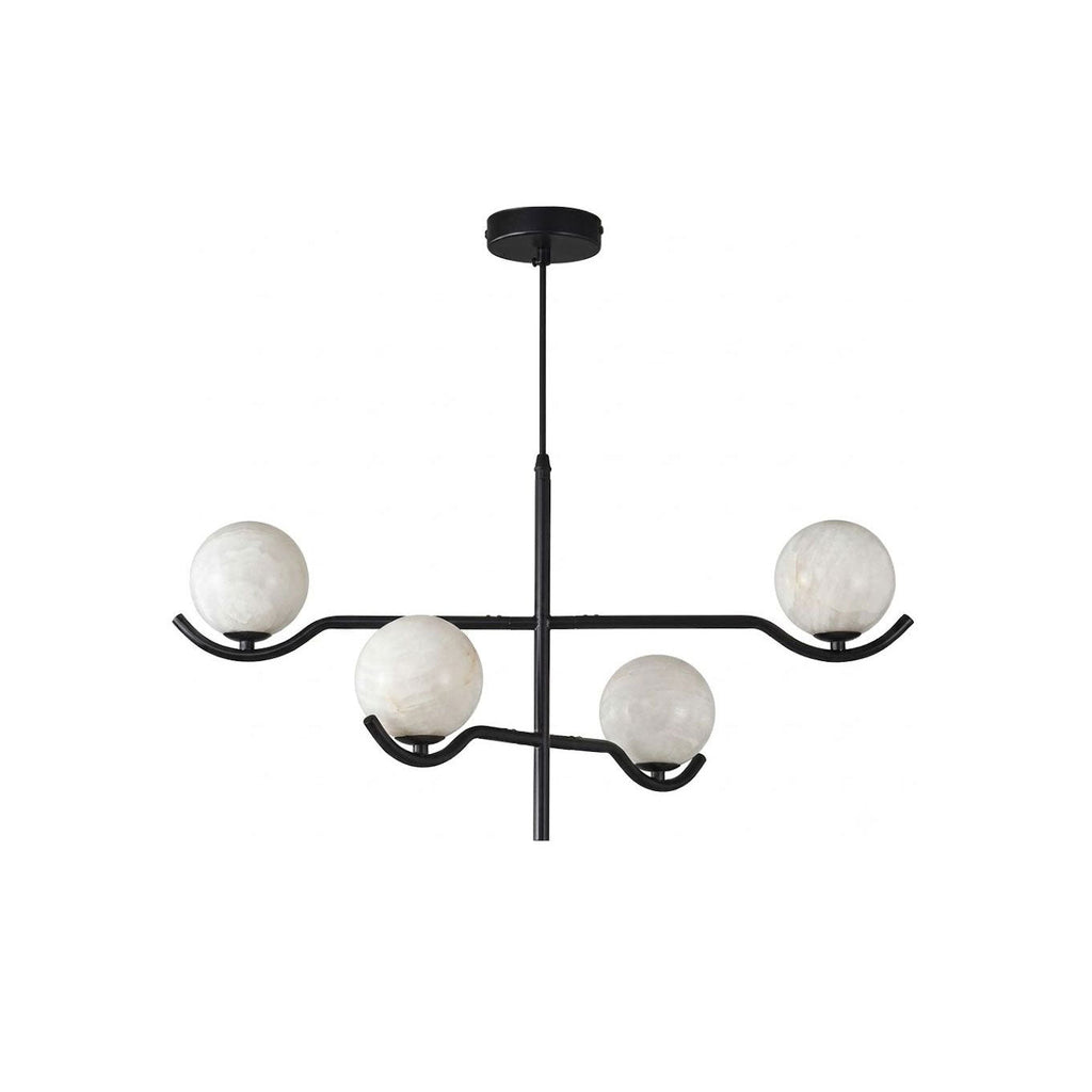 Black Globe Light Chandelier — Chandelier | Maison Monashee — view 15