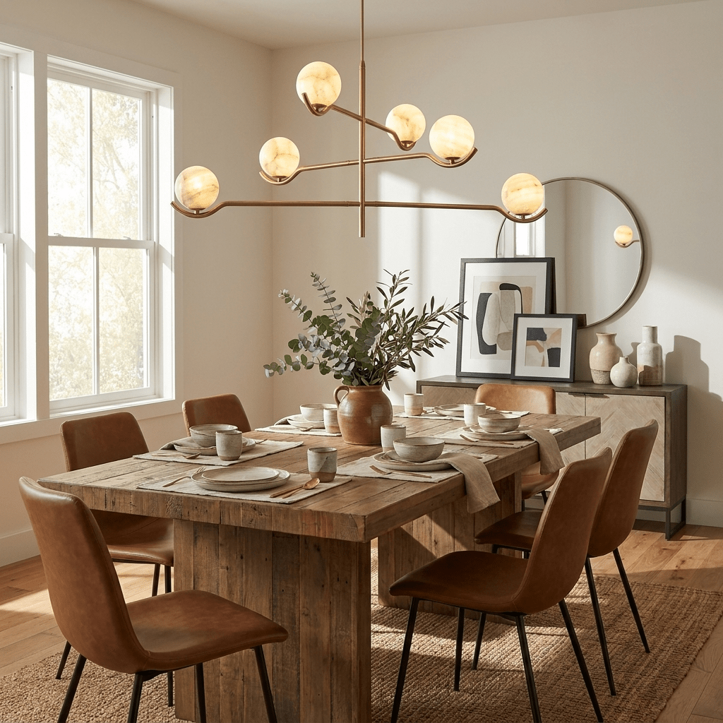 Black Globe Light Chandelier — Chandelier | Maison Monashee — view 3