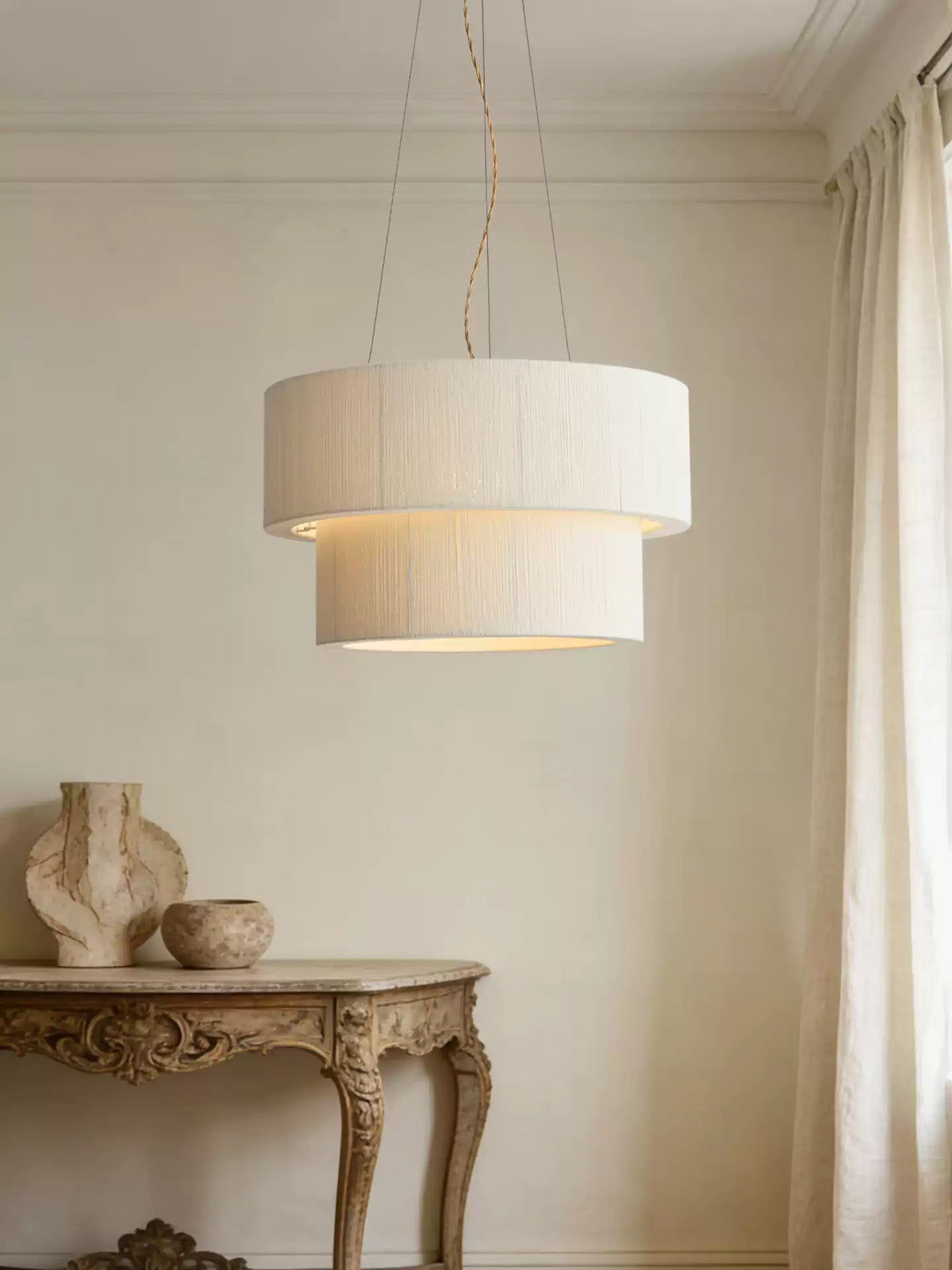 Double Drum Pendant Light — Pendant Light | Maison Monashee — view 9