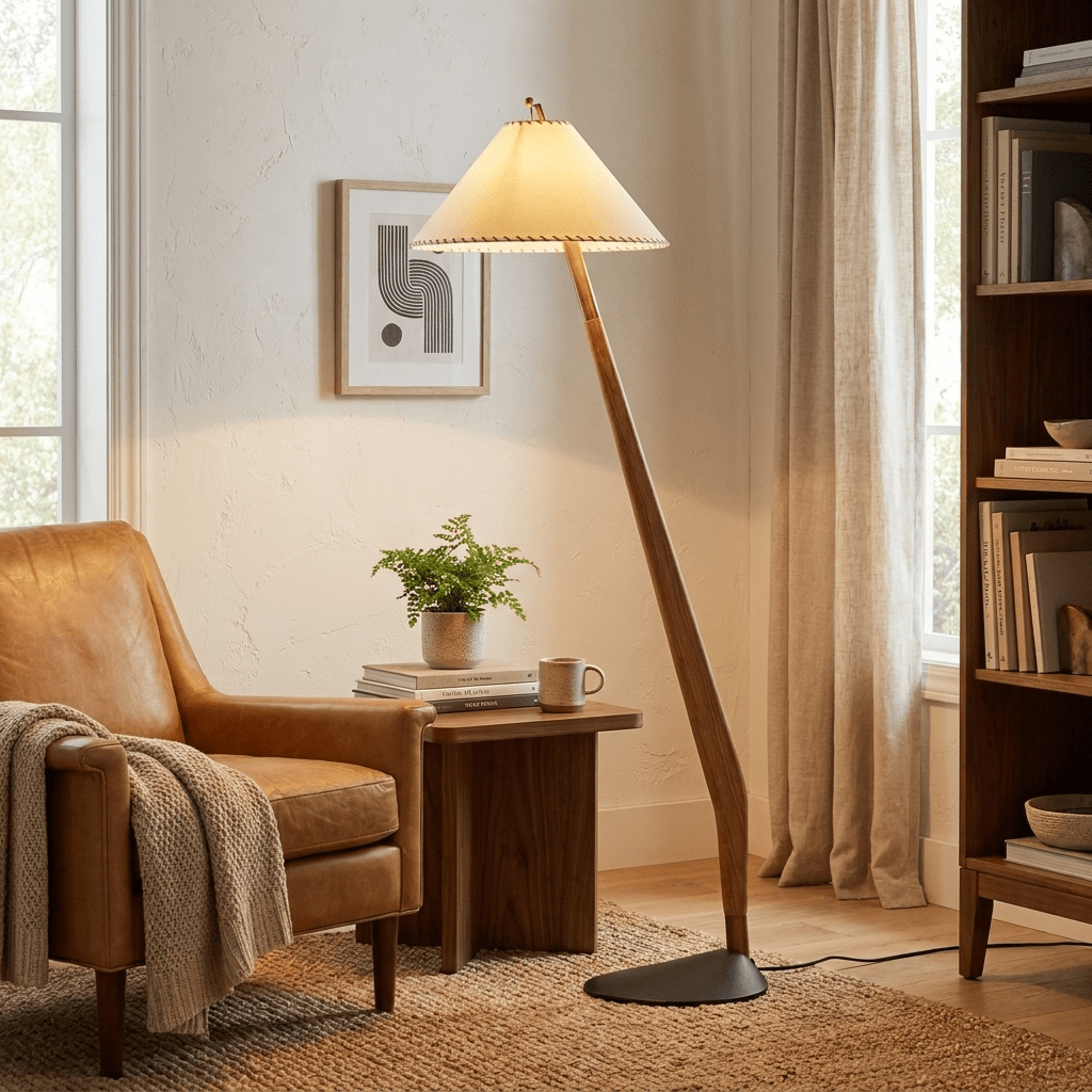 Modern Rustic Floor Lamp — Floor Lamp | Maison Monashee — view 3