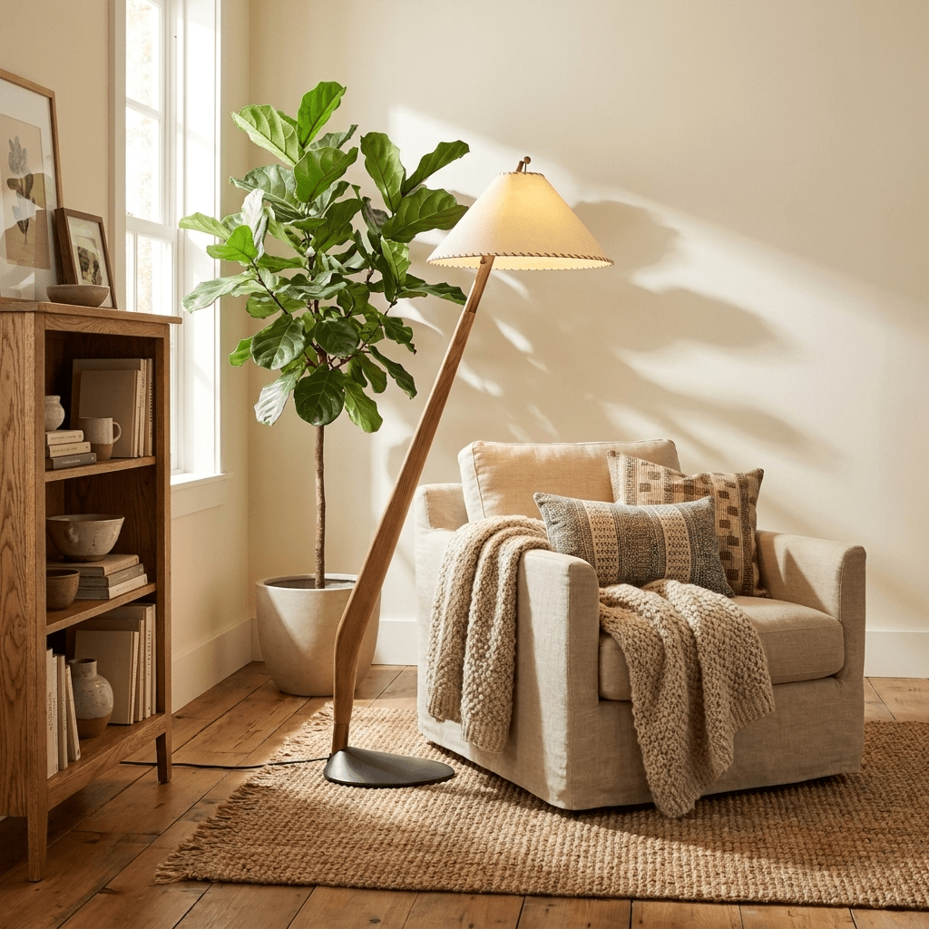 Modern Rustic Floor Lamp — Floor Lamp | Maison Monashee — view 6