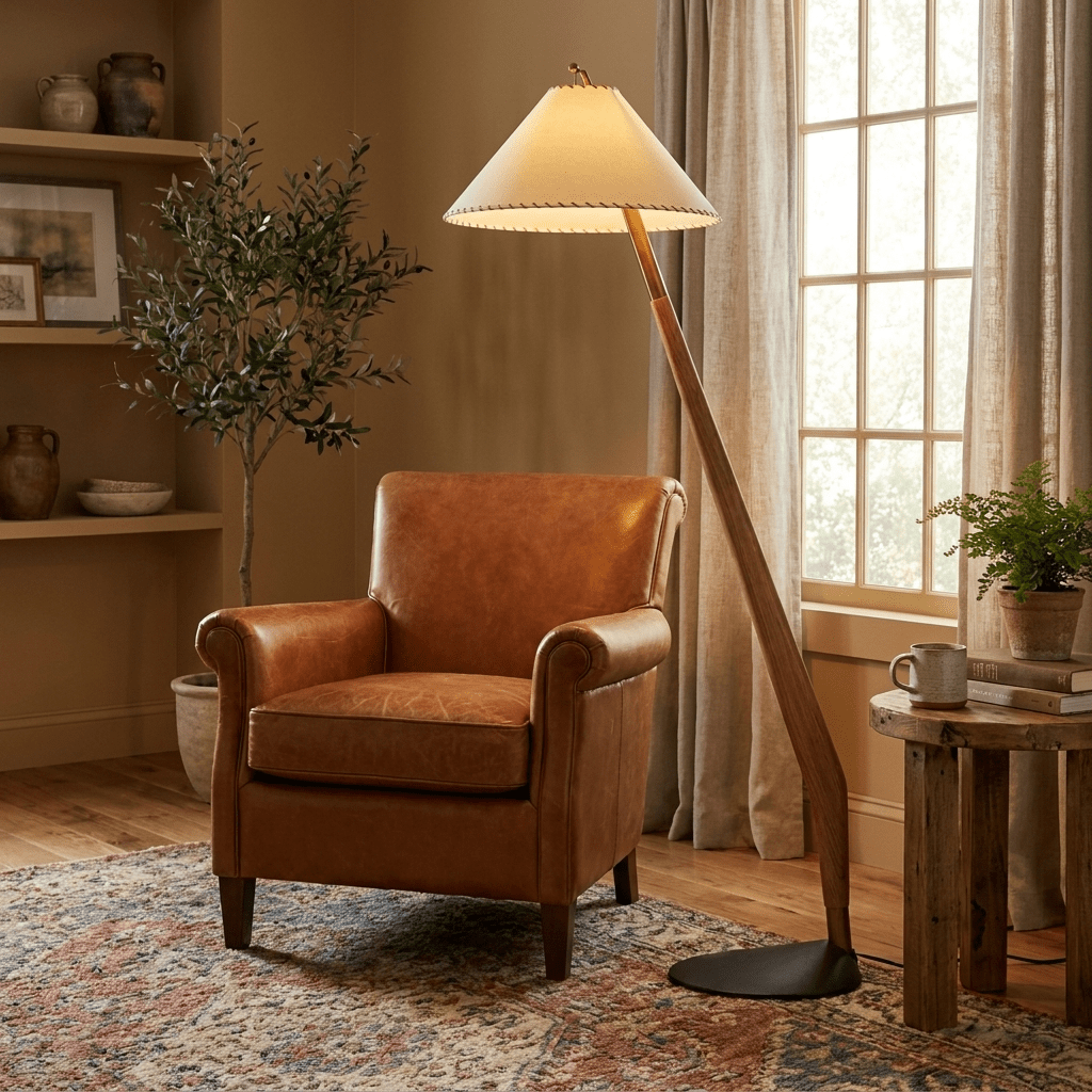 Modern Rustic Floor Lamp — Floor Lamp | Maison Monashee — view 4