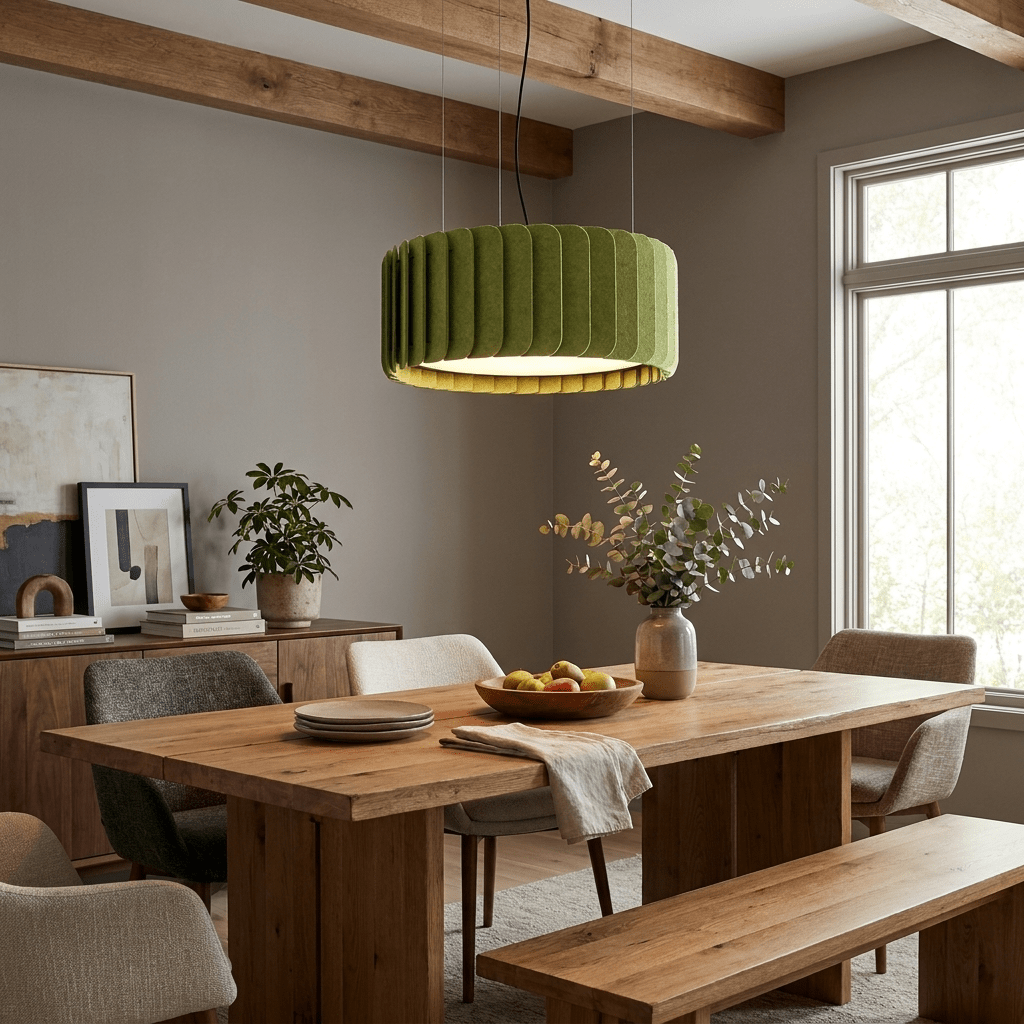 Modern Drum Pendant Light — Pendant Light | Maison Monashee — view 3