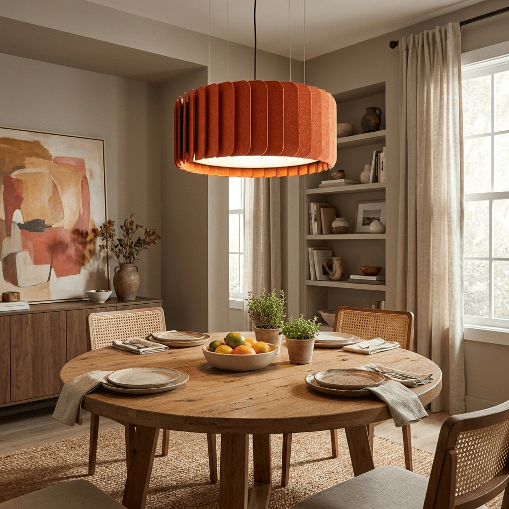 Modern Drum Pendant Light — Pendant Light | Maison Monashee — view 2