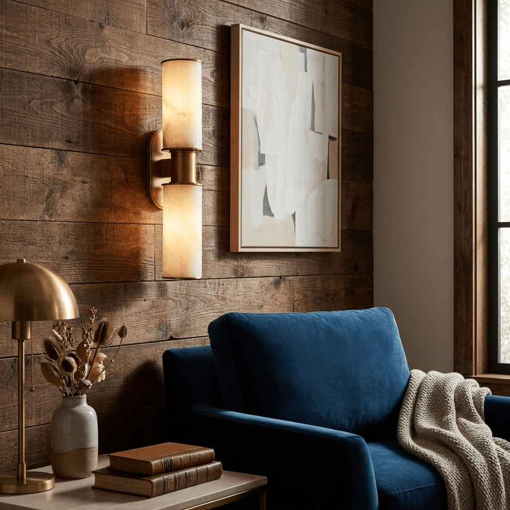 Alabaster Double Tube Sconce — Wall Sconce | Maison Monashee — view 4