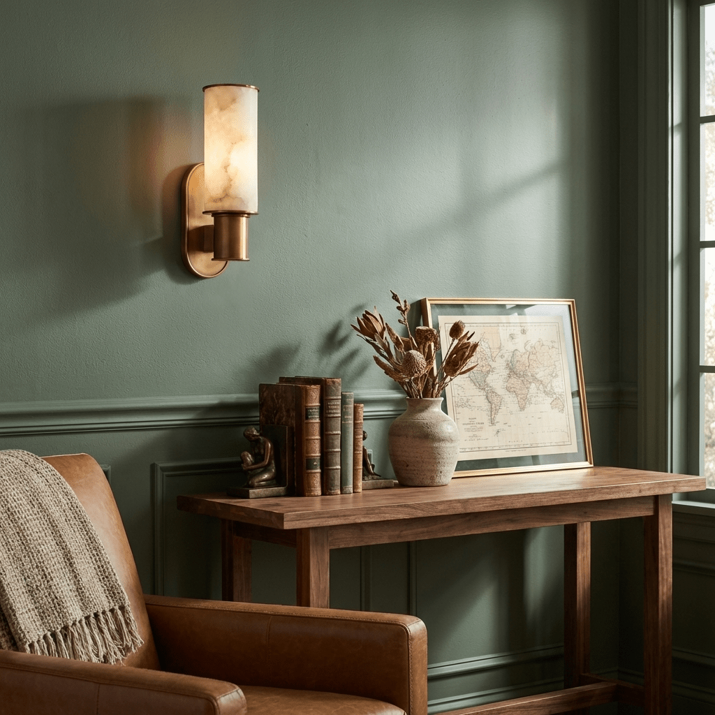 Alabaster Double Tube Sconce — Wall Sconce | Maison Monashee — view 5