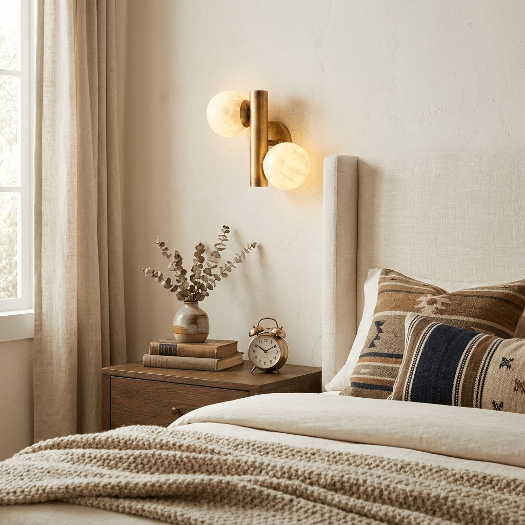 2 Globe Wall Sconce — Wall Sconce | Maison Monashee — view 4