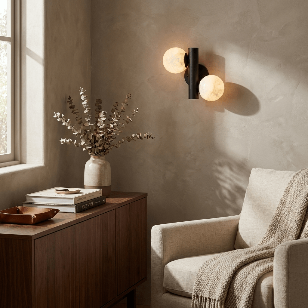 2 Globe Wall Sconce — Wall Sconce | Maison Monashee — view 15