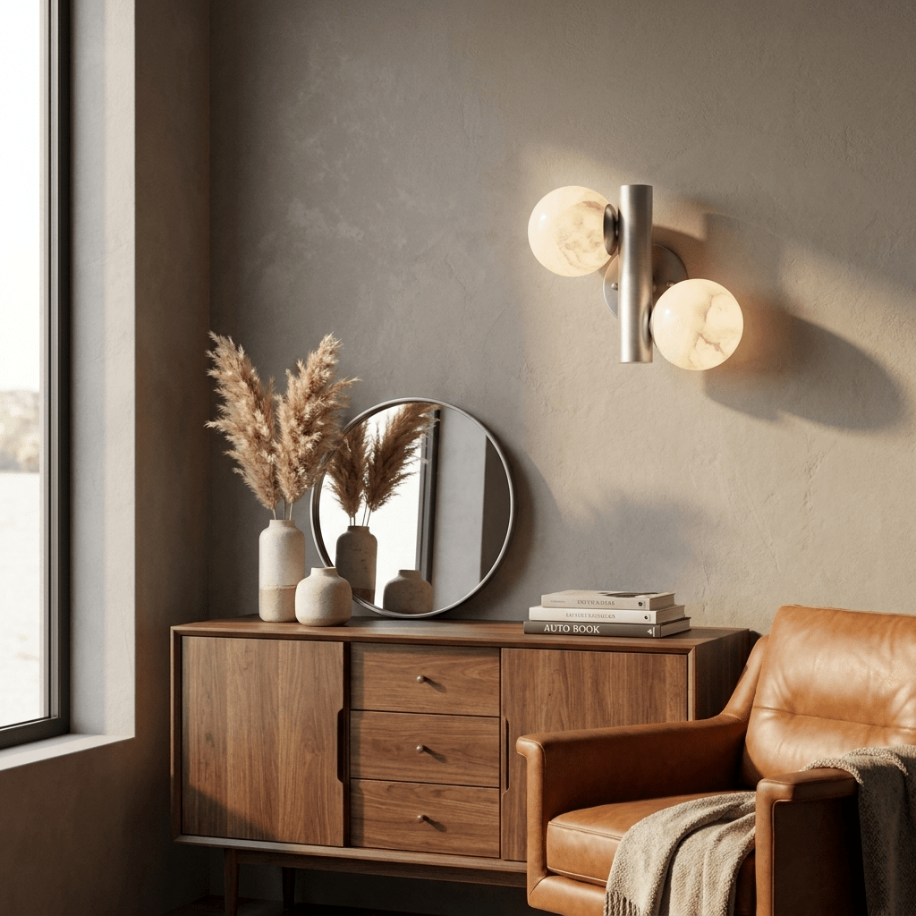 2 Globe Wall Sconce — Wall Sconce | Maison Monashee — view 5