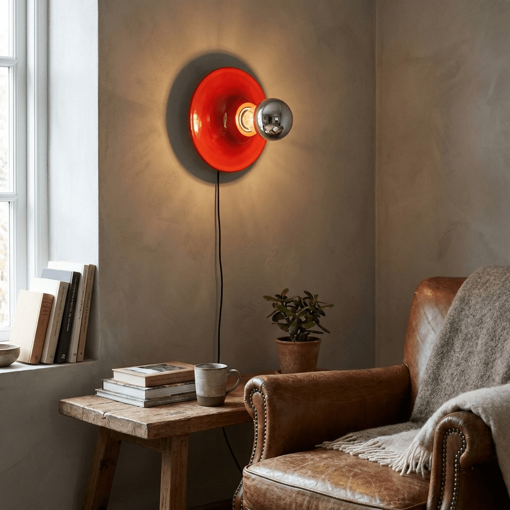 Modern Round Wall Sconce — Wall Sconce | Maison Monashee — view 16