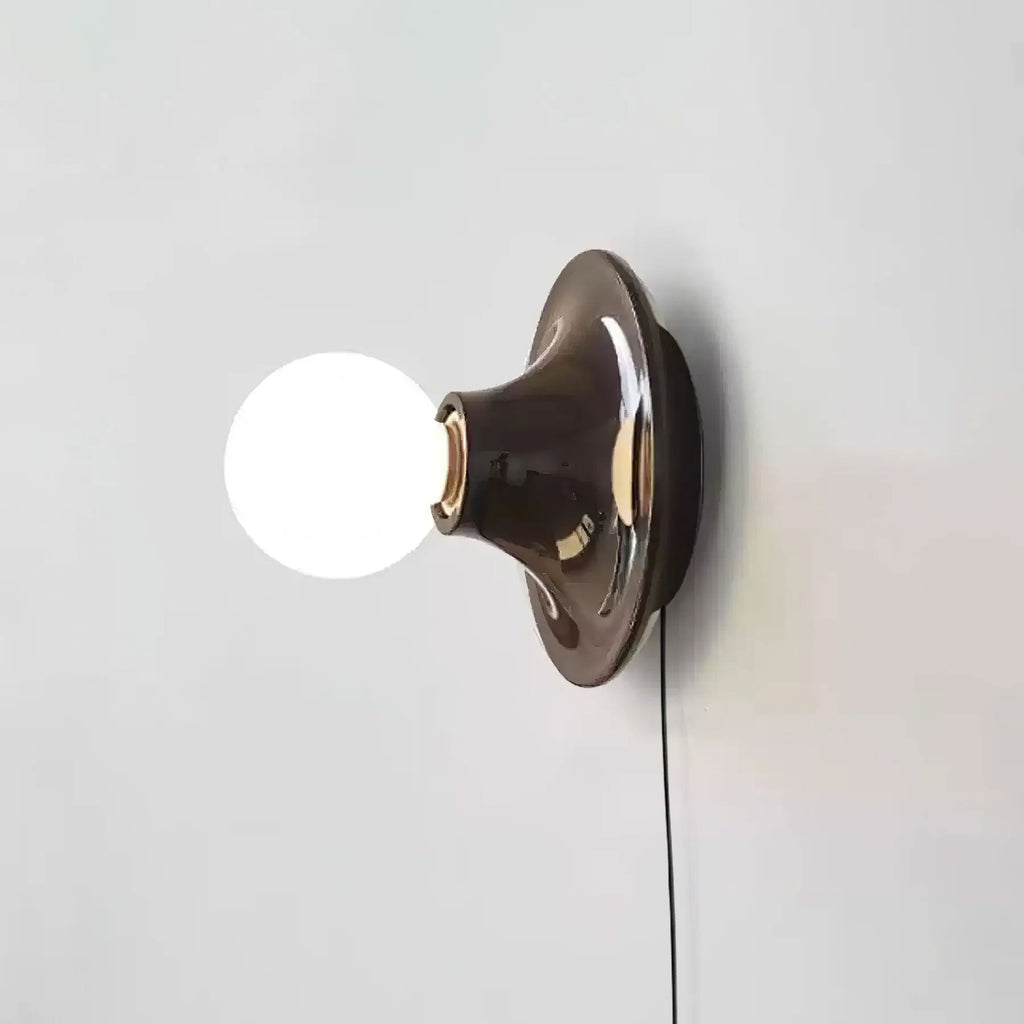 Modern Round Wall Sconce — Wall Sconce | Maison Monashee — view 24