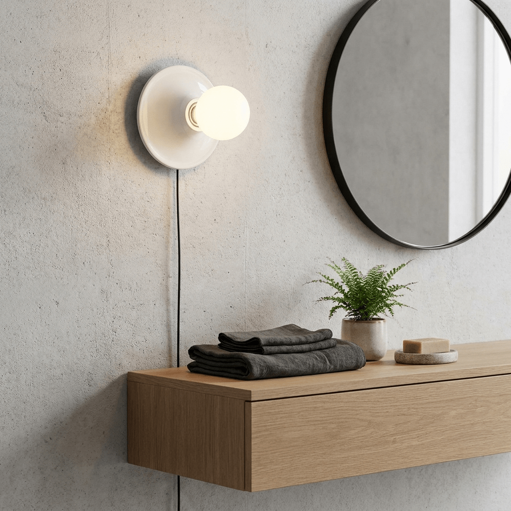 Modern Round Wall Sconce — Wall Sconce | Maison Monashee — view 12