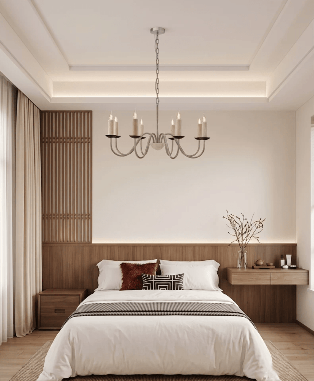 Iron Candle Chandelier — Chandelier | Maison Monashee — view 3