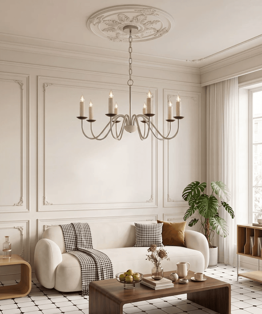 Iron Candle Chandelier — Chandelier | Maison Monashee — view 5