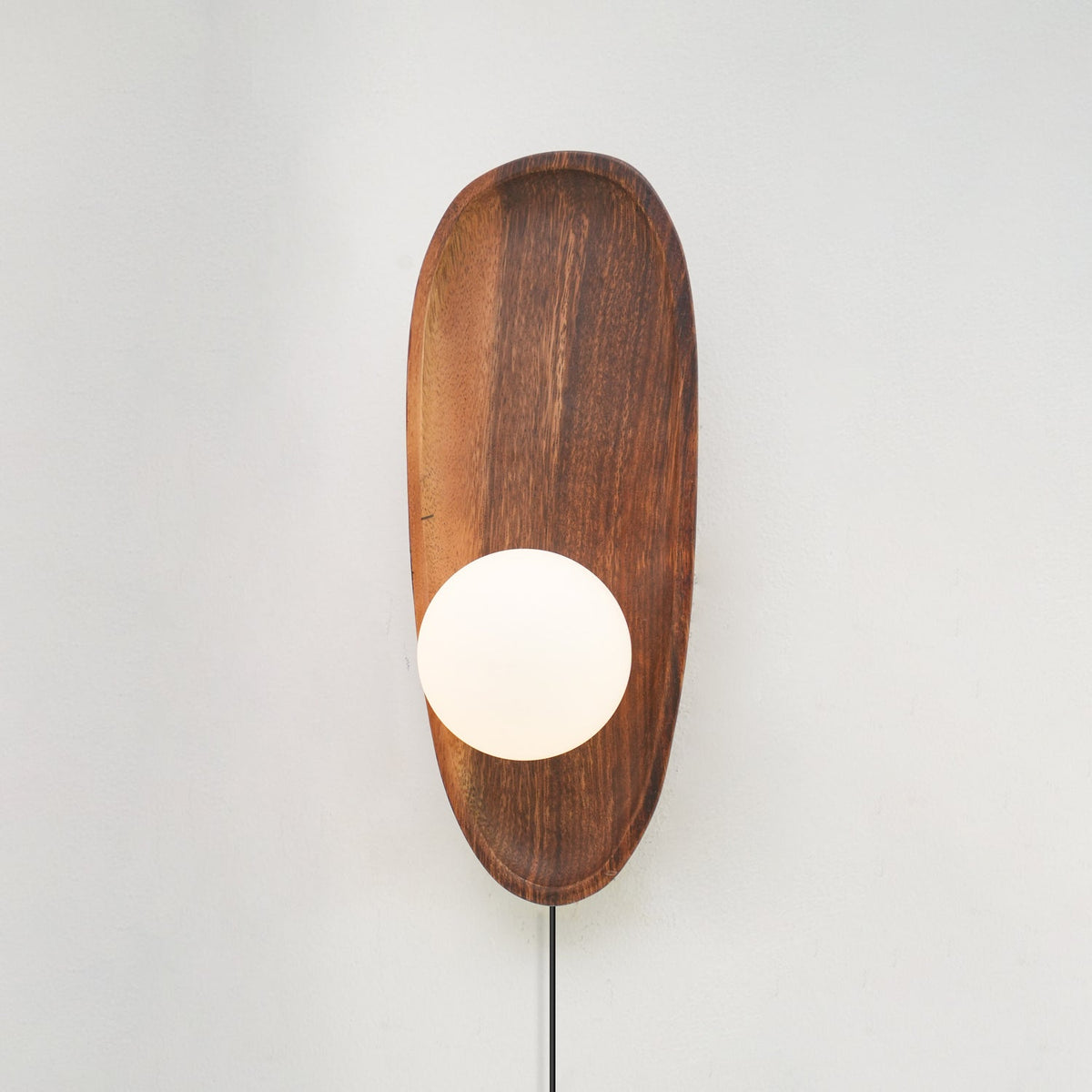 Wood Plug-In Wall Sconce — Wall Sconce | Maison Monashee — view 10