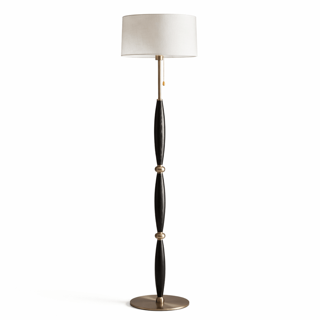 Dark Wood Floor Lamp — Floor Lamp | Maison Monashee — view 6