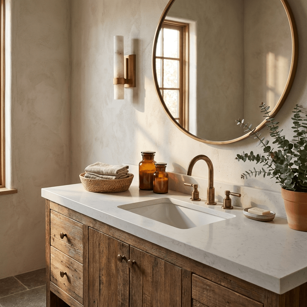 Natural Stone Vanity Light — Wall Sconce | Maison Monashee — view 12