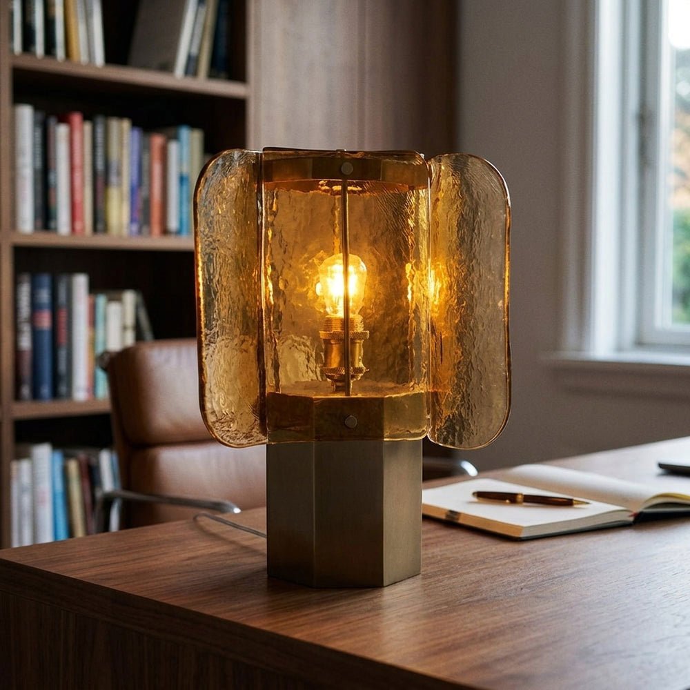 Glass Bedside Table Lamp — Table Lamp | Maison Monashee — view 3