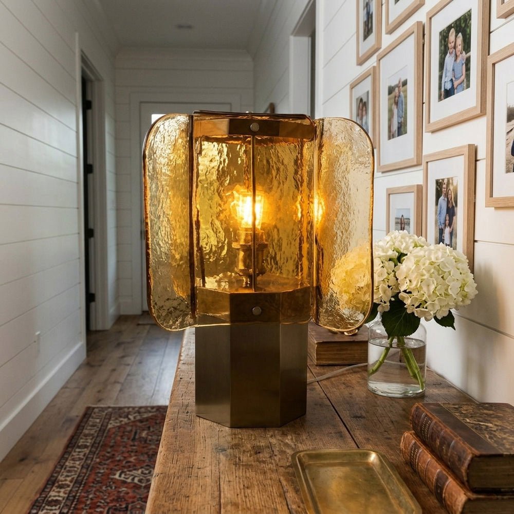 Glass Bedside Table Lamp — Table Lamp | Maison Monashee — view 4