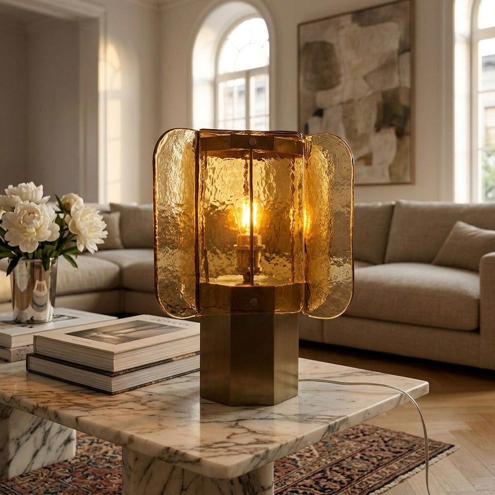Glass Bedside Table Lamp — Table Lamp | Maison Monashee — view 8