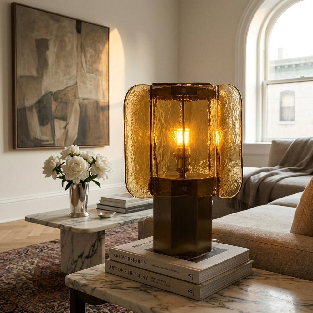 Glass Bedside Table Lamp — Table Lamp | Maison Monashee — view 6
