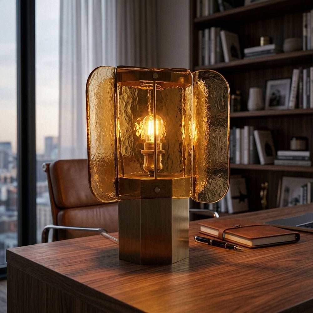 Glass Bedside Table Lamp — Table Lamp | Maison Monashee — view 7