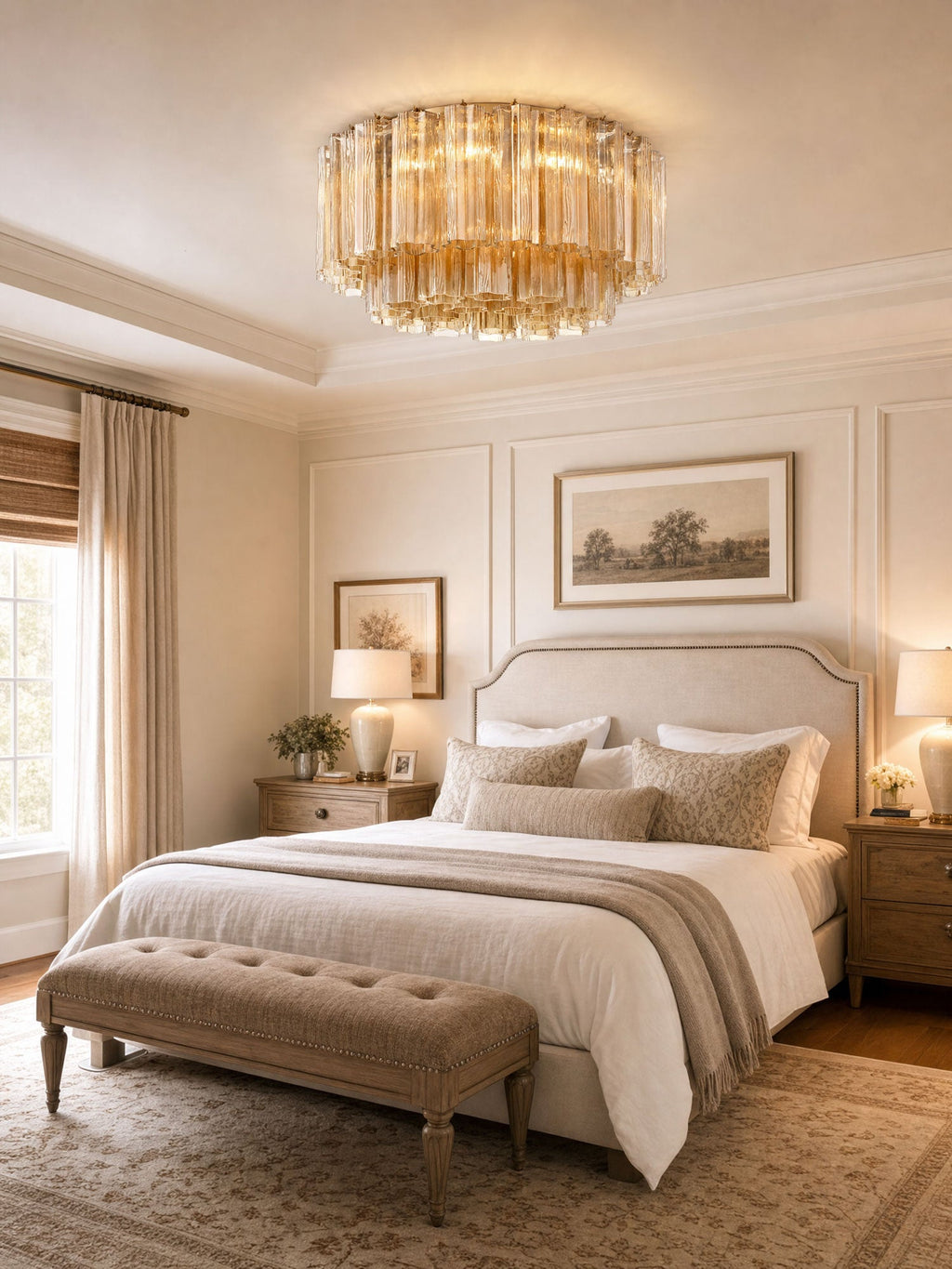 Fluted Glass Ceiling Light — Ceiling Light | Maison Monashee — view 3