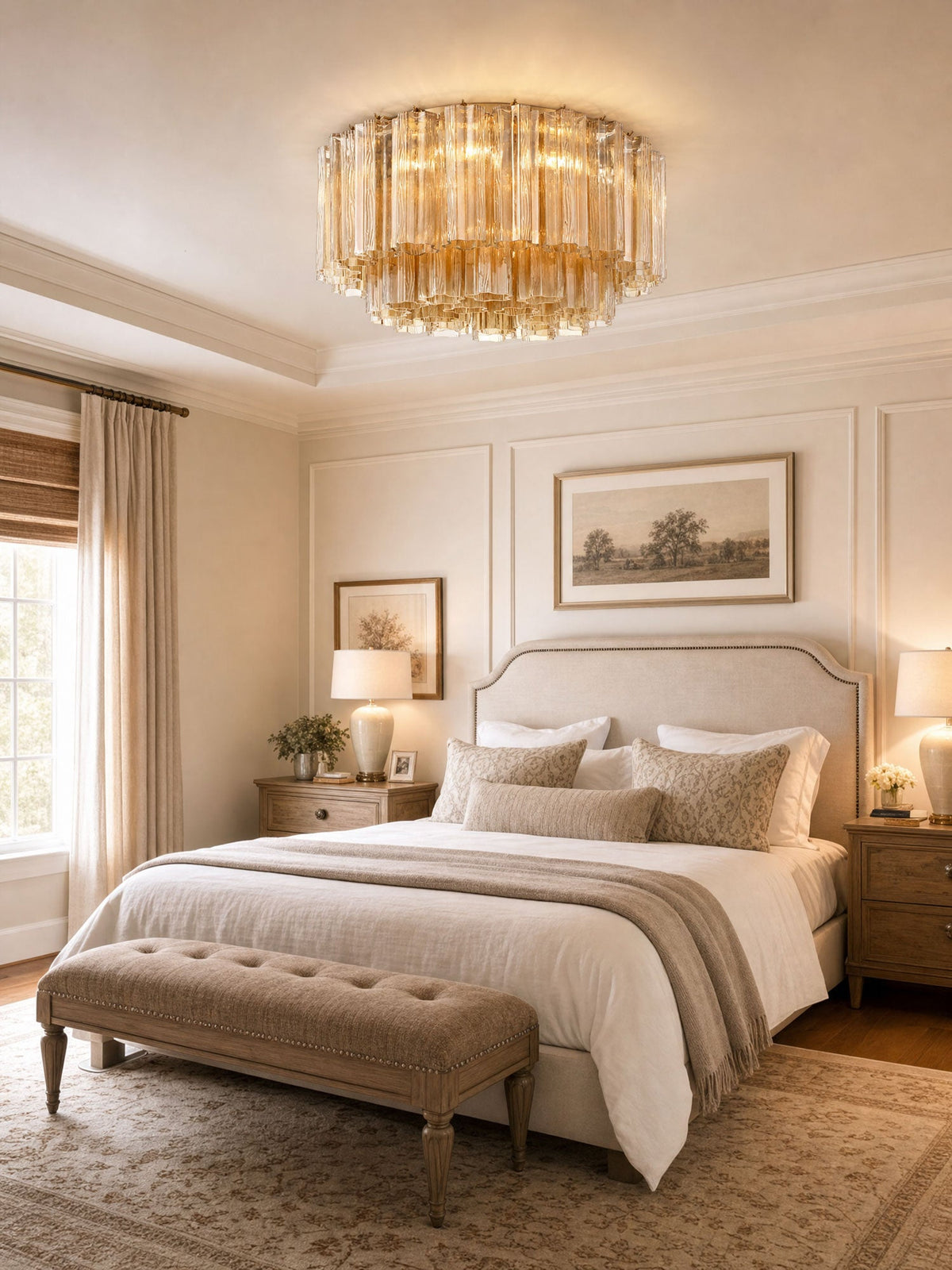 Fluted Glass Ceiling Light — Ceiling Light | Maison Monashee — view 3