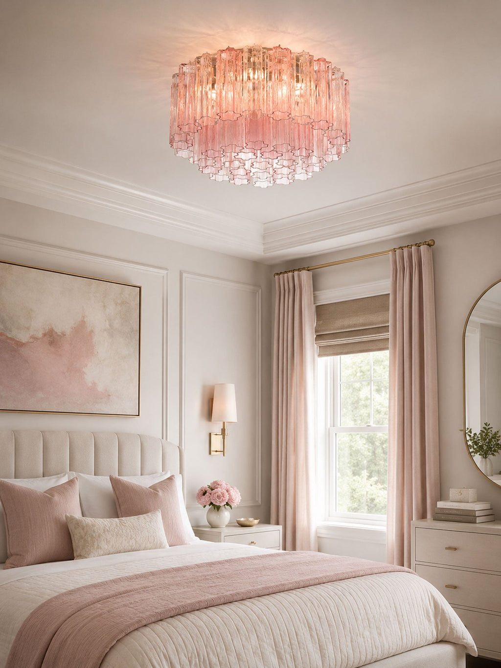 Fluted Glass Ceiling Light — Ceiling Light | Maison Monashee — view 4