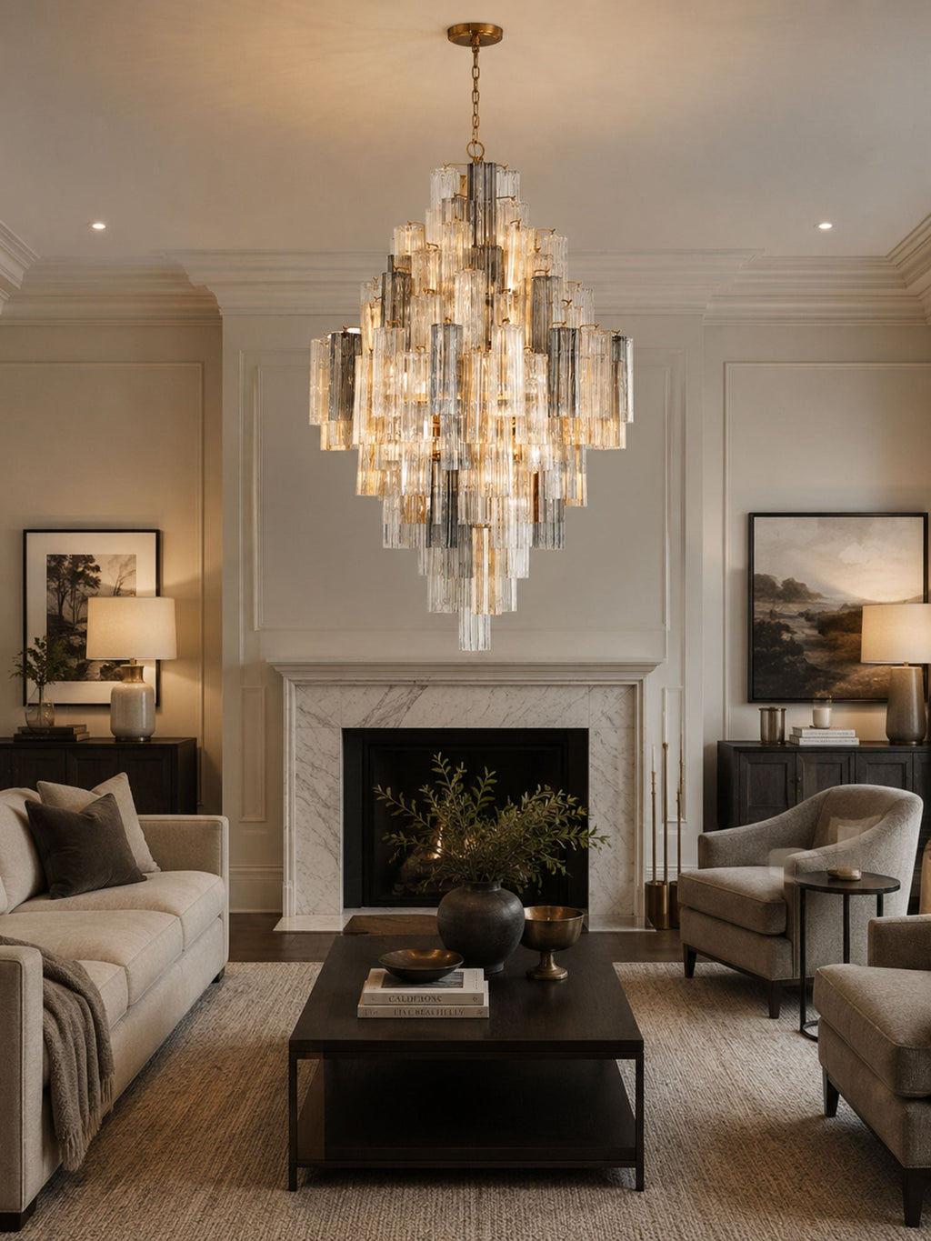 Diamond Shaped Chandelier — Chandelier | Maison Monashee — view 6