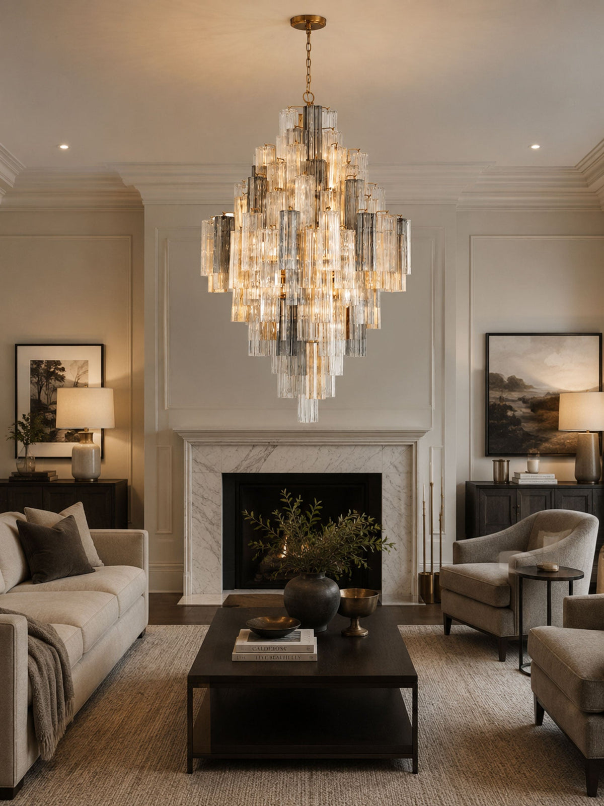 Diamond Shaped Chandelier — Chandelier | Maison Monashee — view 6