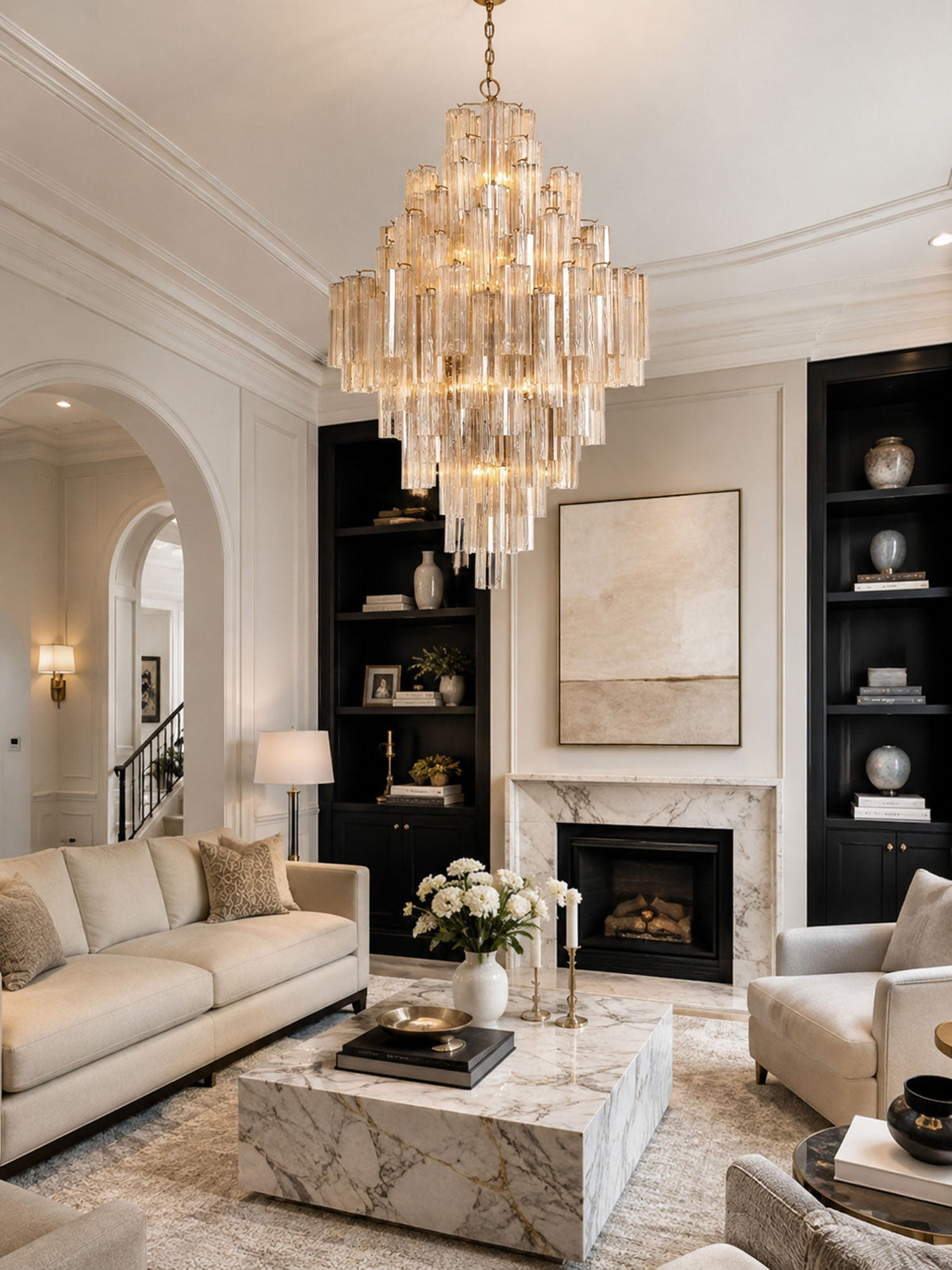 Diamond Shaped Chandelier — Chandelier | Maison Monashee — view 4