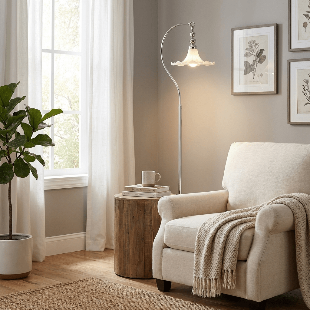 Modern Arc Floor Lamp for Living Room — Floor Lamp | Maison Monashee — view 6