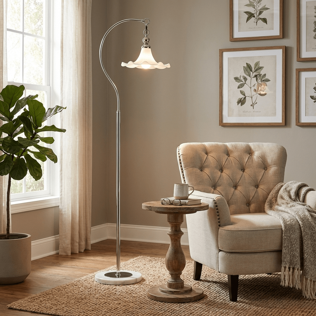 Modern Arc Floor Lamp for Living Room — Floor Lamp | Maison Monashee — view 4