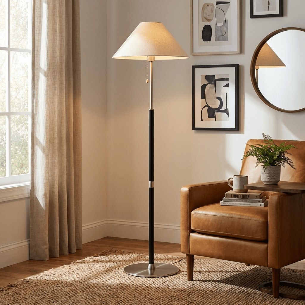 Floor Lamp with Wood — Floor Lamp | Maison Monashee — view 3