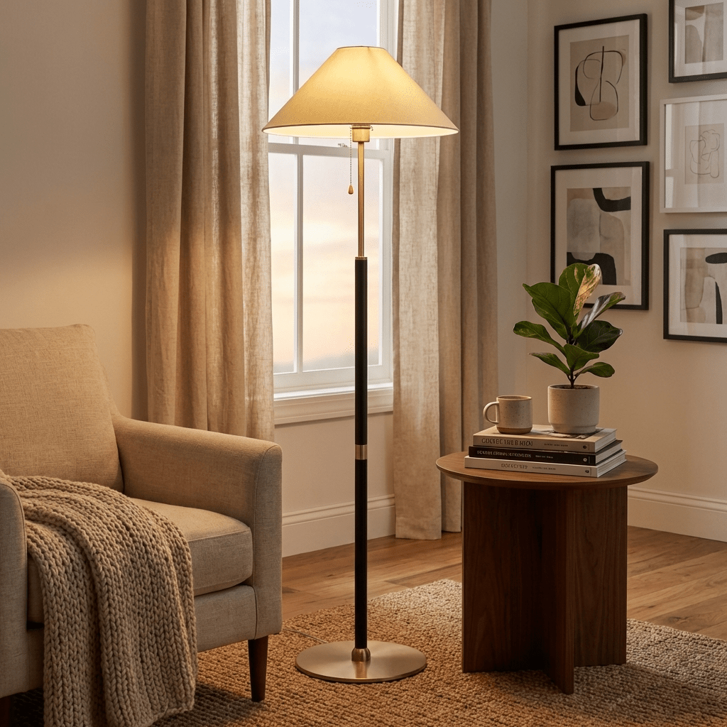Floor Lamp with Wood — Floor Lamp | Maison Monashee — view 9
